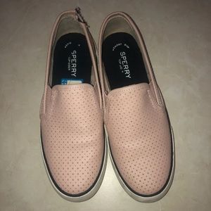 Pink Leather Sperry’s